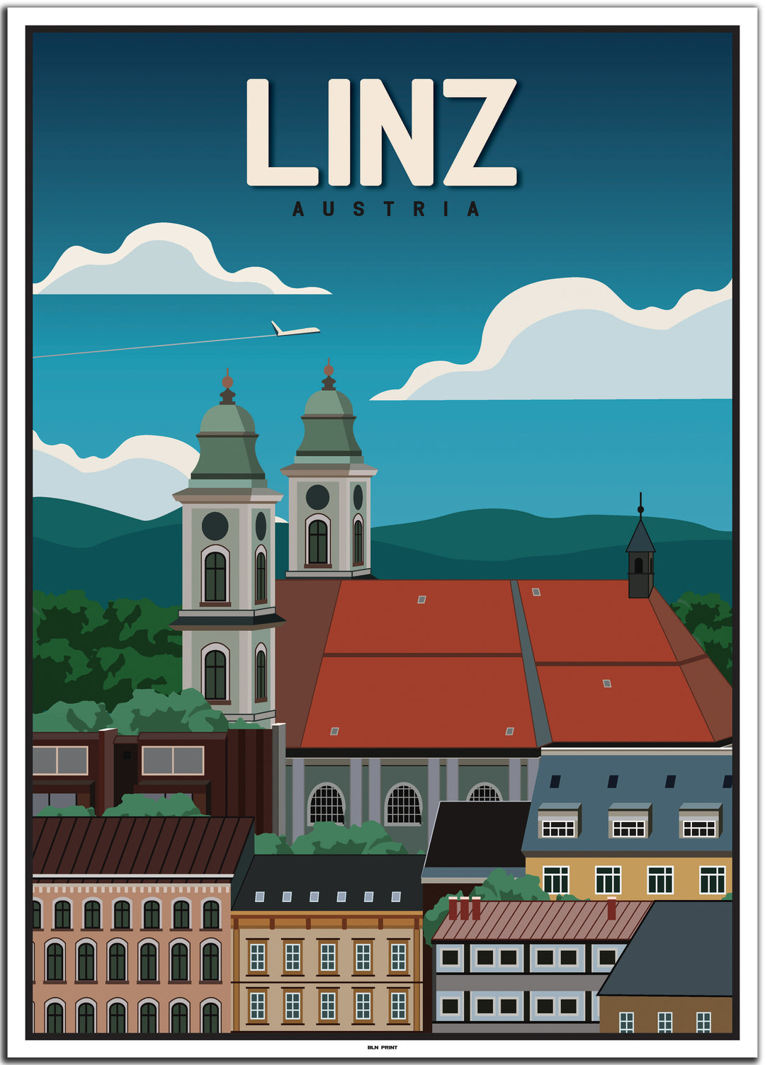 vintage linz poster shop #50x70cm-weier-farbrand