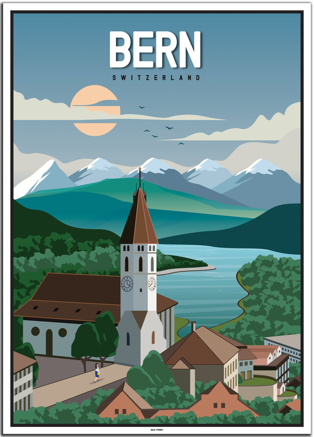 vintage Bern poster shop #50x70cm-weier-farbrand