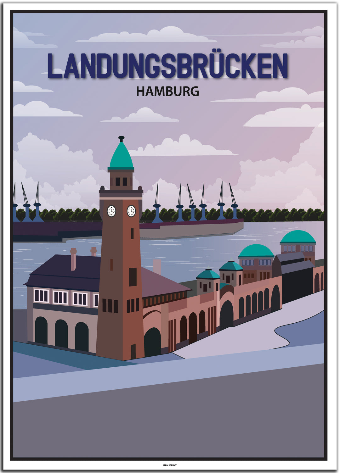 vintage hamburg poster shop #50x70cm-weier-farbrand