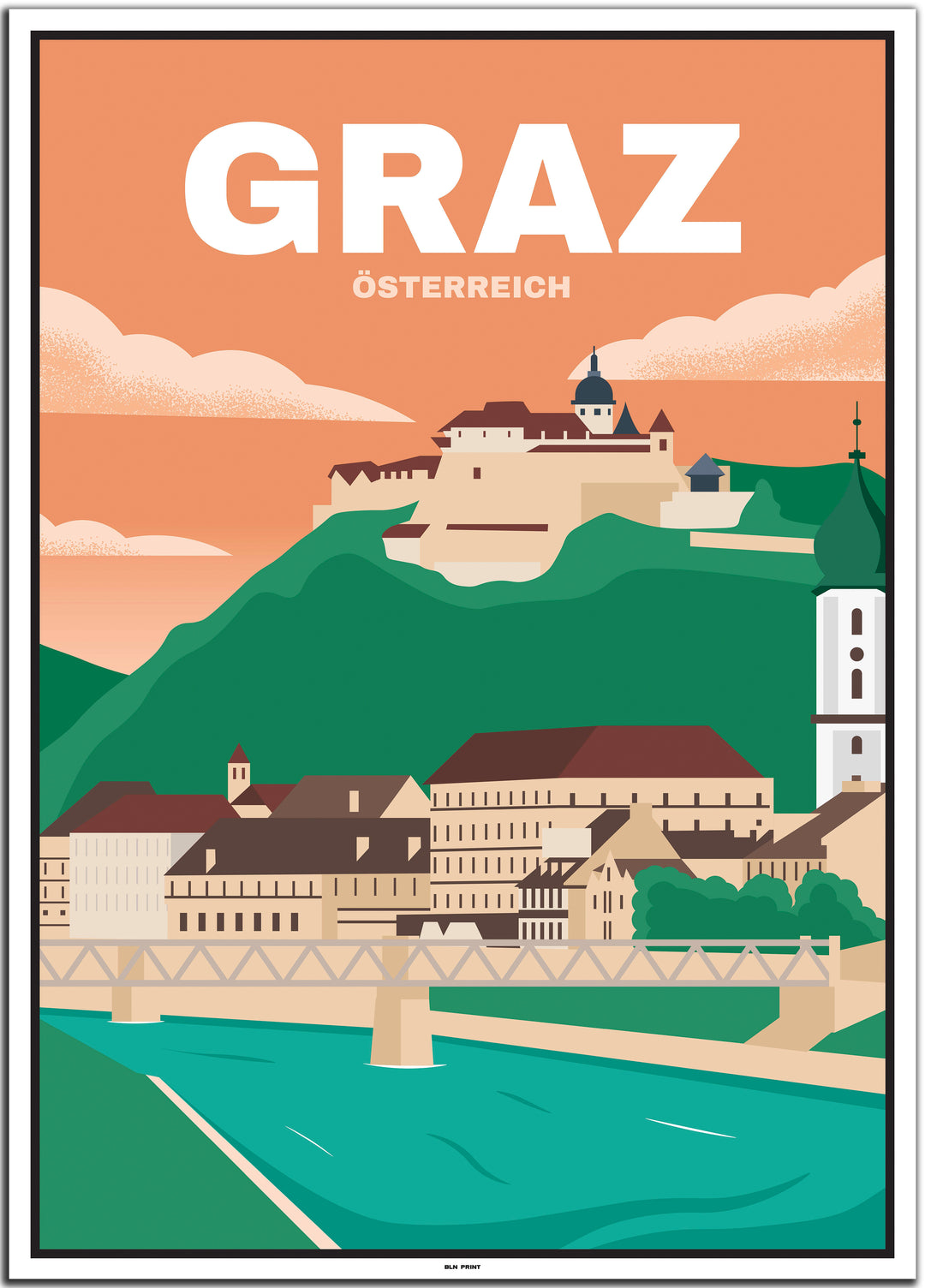 vintage graz poster shop #50x70cm-weier-farbrand