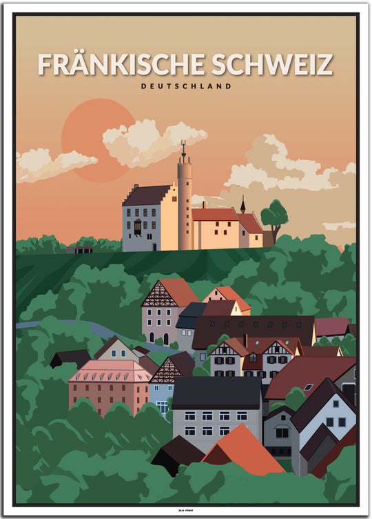 vintage nürnberg poster shop #50x70cm-weier-farbrand