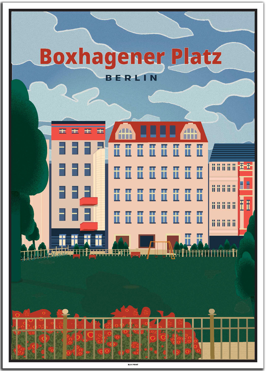 vintage berlin poster shop #50x70cm-weier-farbrand