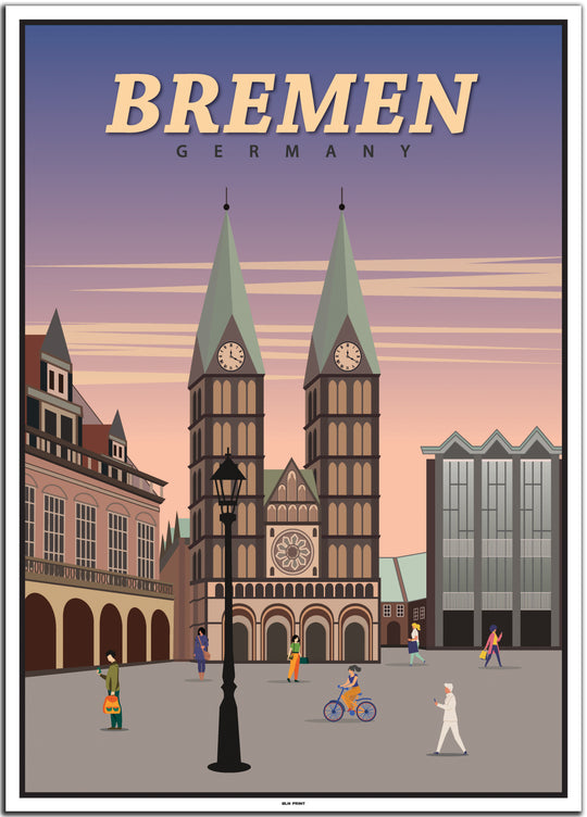 vintage bremen poster shop #50x70cm-weier-farbrand