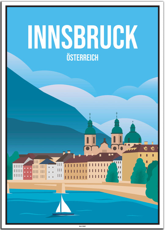 vintage Innsbruck poster shop #50x70cm-weier-farbrand