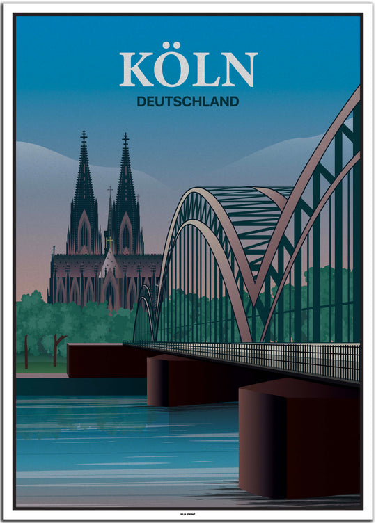 vintage köln poster shop #50x70cm-weier-farbrand