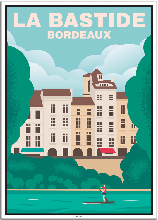 vintage bordeaux poster shop #50x70cm-weier-farbrand