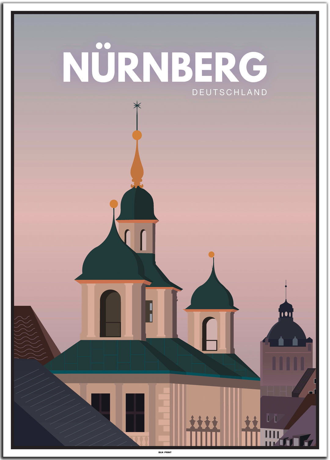 vintage nürnberg poster shop #50x70cm-weier-farbrand