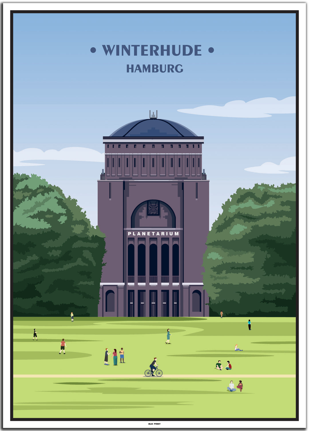 vintage hamburg poster shop #50x70cm-weier-farbrand