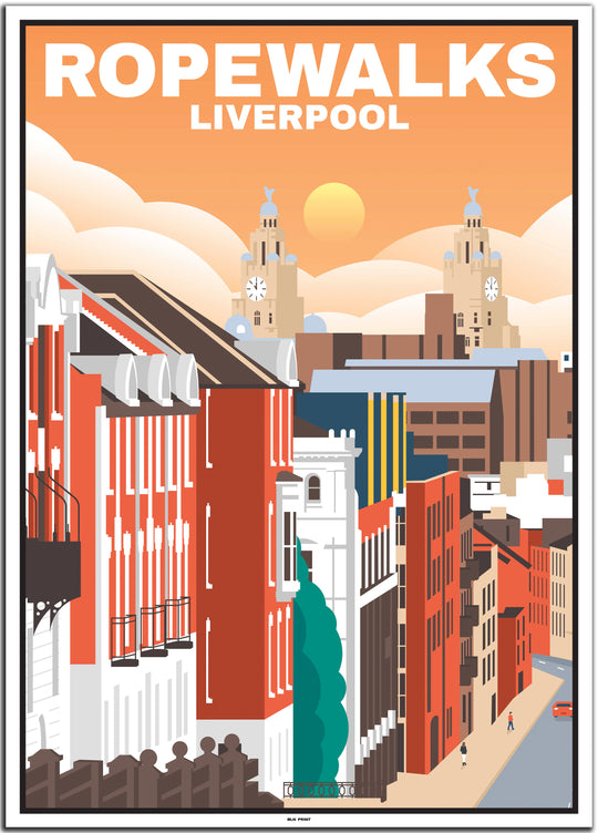 vintage travel poster liverpool #50x70cm-weier-farbrand