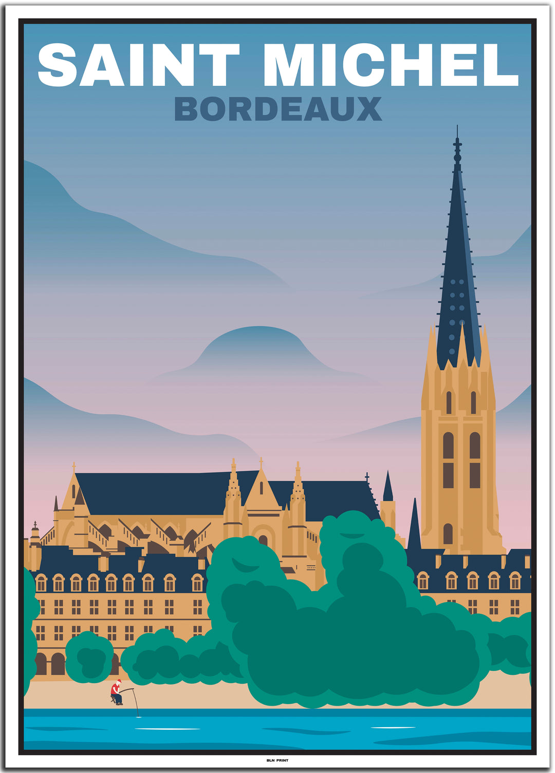 vintage bordeaux poster shop #50x70cm-weier-farbrand