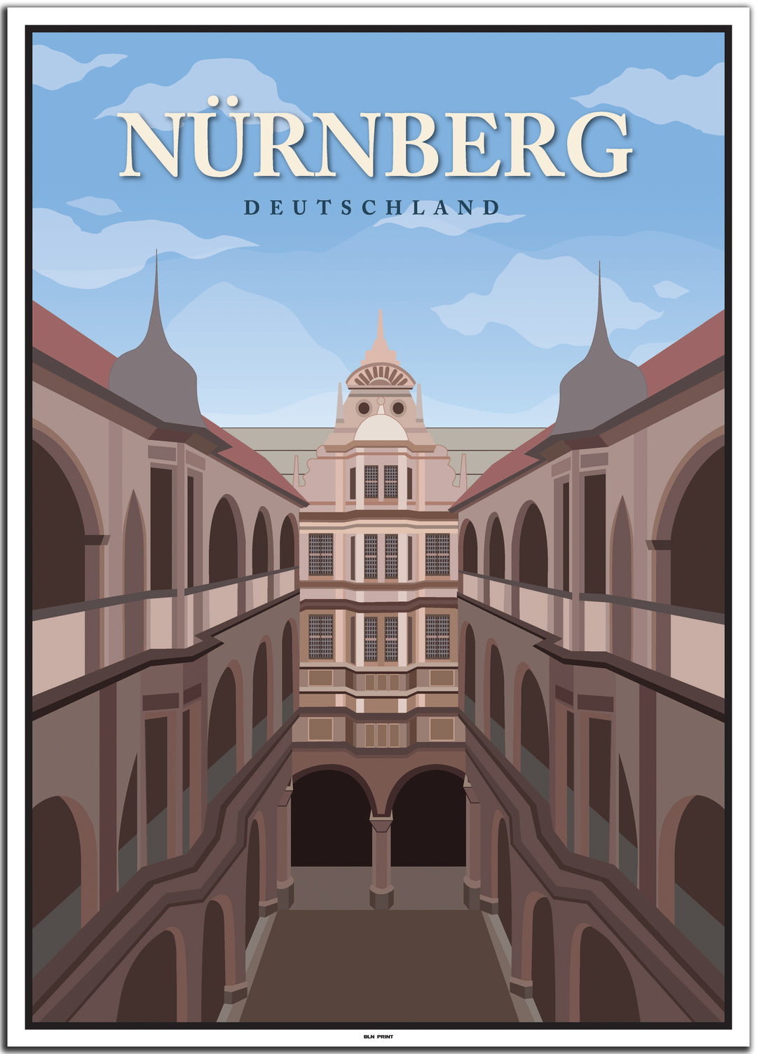 vintage nürnberg poster shop #50x70cm-weier-farbrand