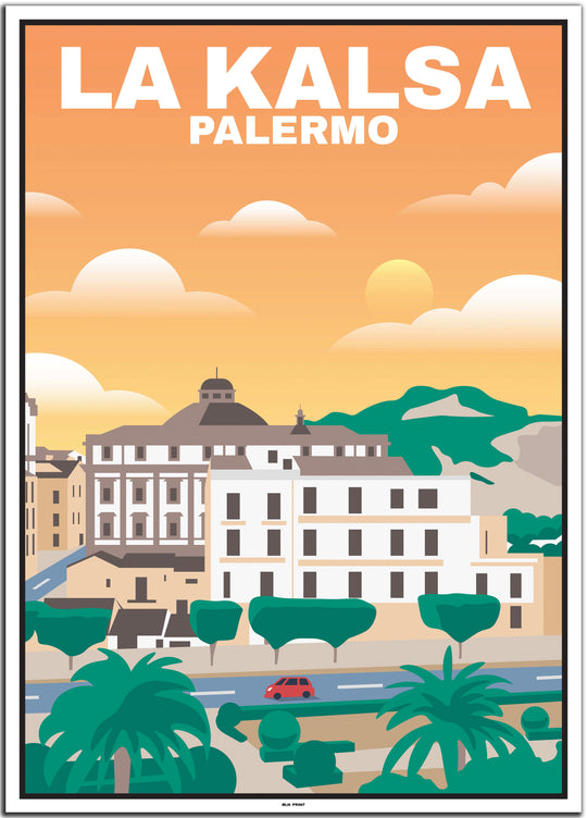 vintage palermo poster shop #50x70cm-weier-farbrand