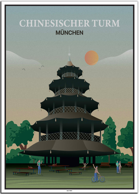 vintage münchen poster shop #50x70cm-weier-farbrand