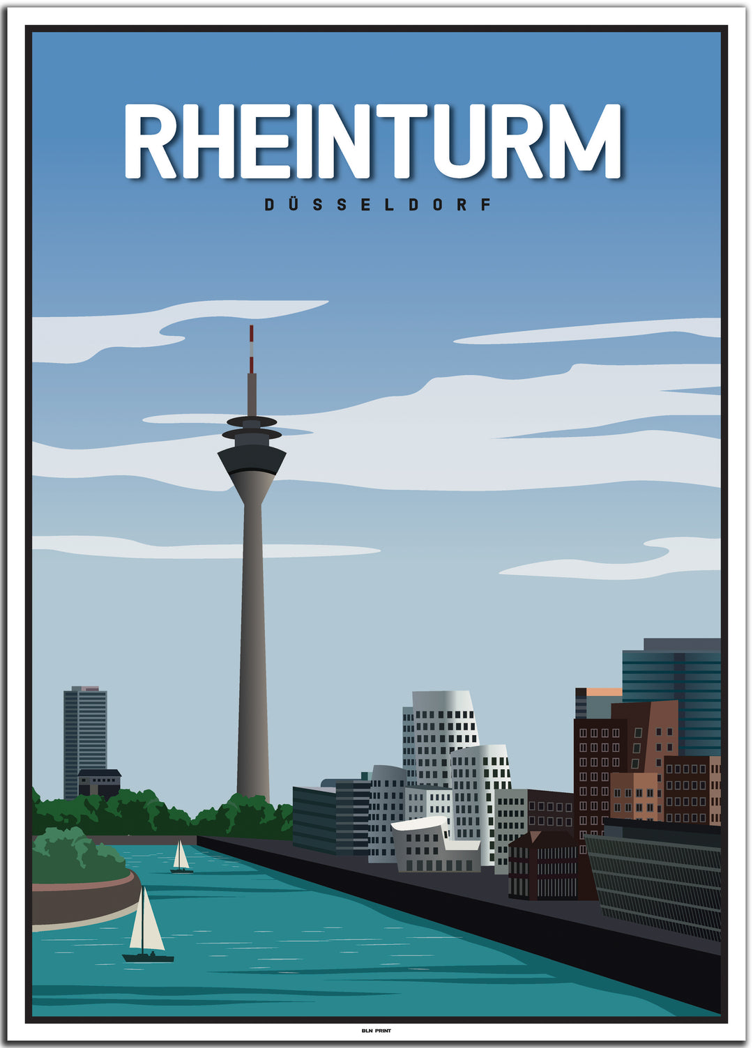 vintage düsseldorf poster shop #50x70cm-weier-farbrand