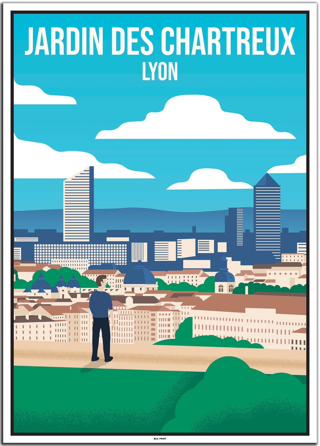 vintage lyon poster shop #50x70cm-weier-farbrand