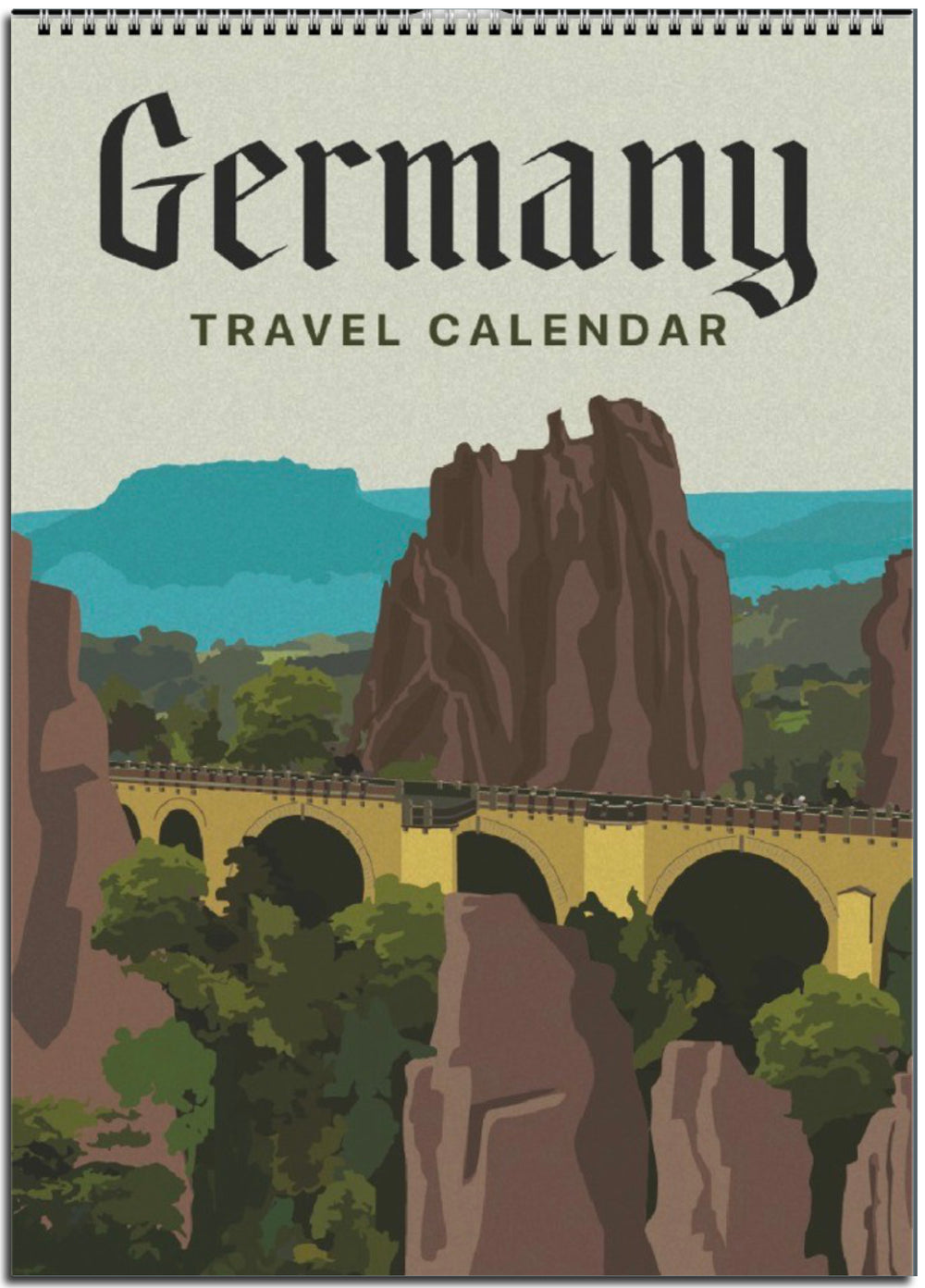 Travel Kalender Deutschland - Online Poster Shop BLN PRINT