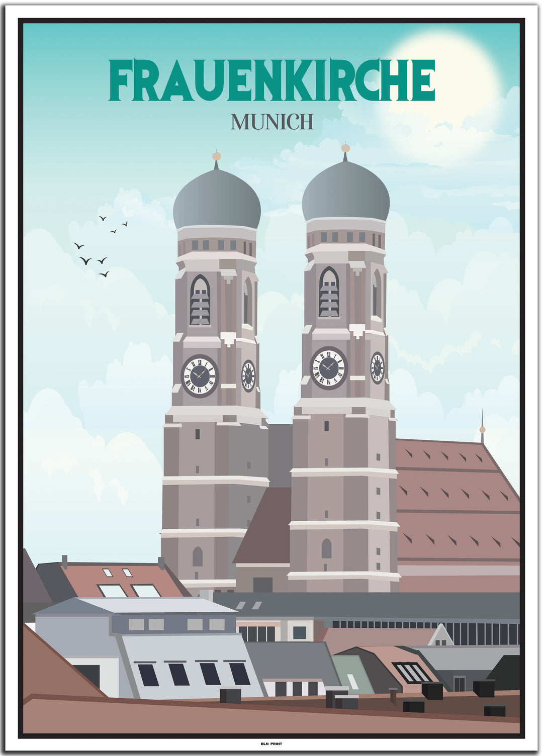 vintage münchen poster shop #50x70cm-weier-farbrand