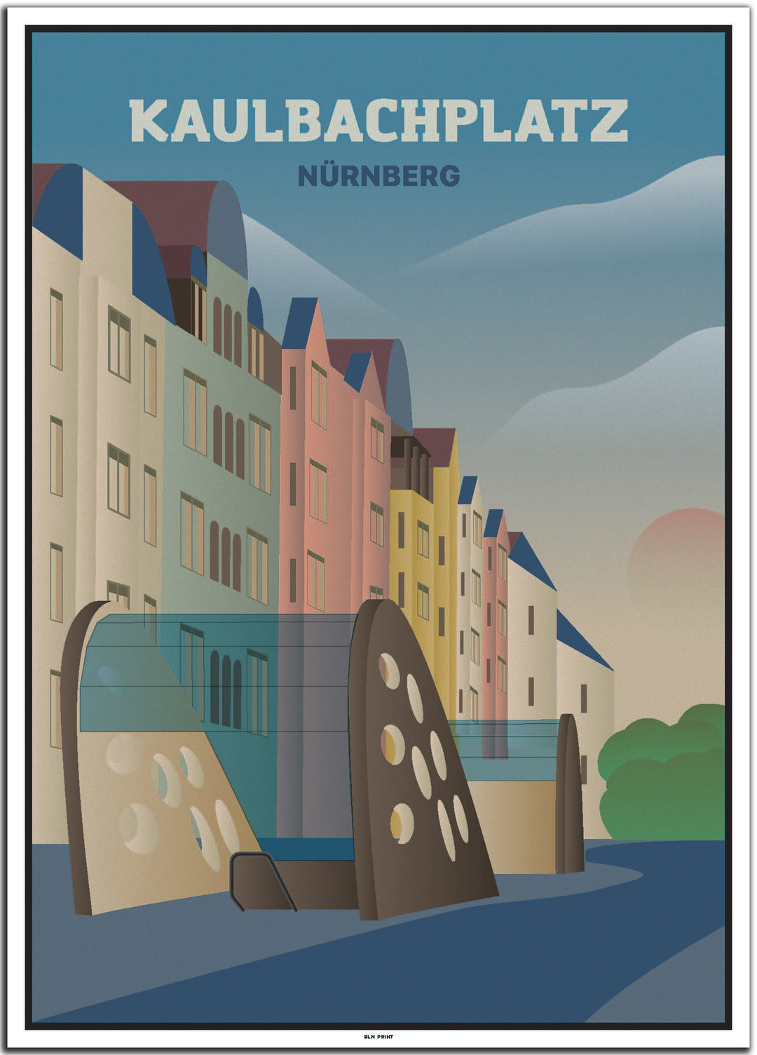 vintage nürnberg poster shop #50x70cm-weier-farbrand