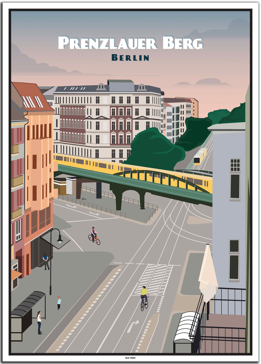 vintage berlin poster shop #50x70cm-weier-farbrand