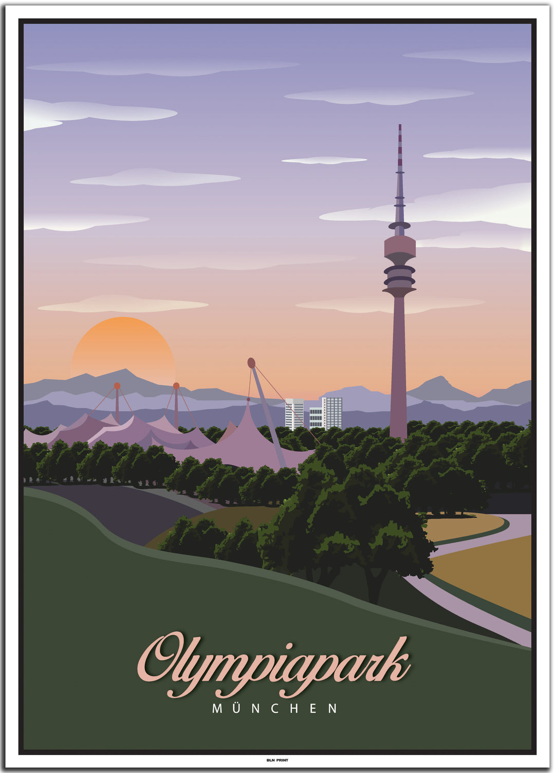 vintage münchen poster shop #50x70cm-weier-farbrand