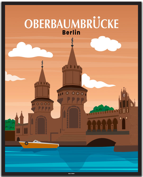 vintage berlin poster shop #40x50cm-schwarzer-farbrand