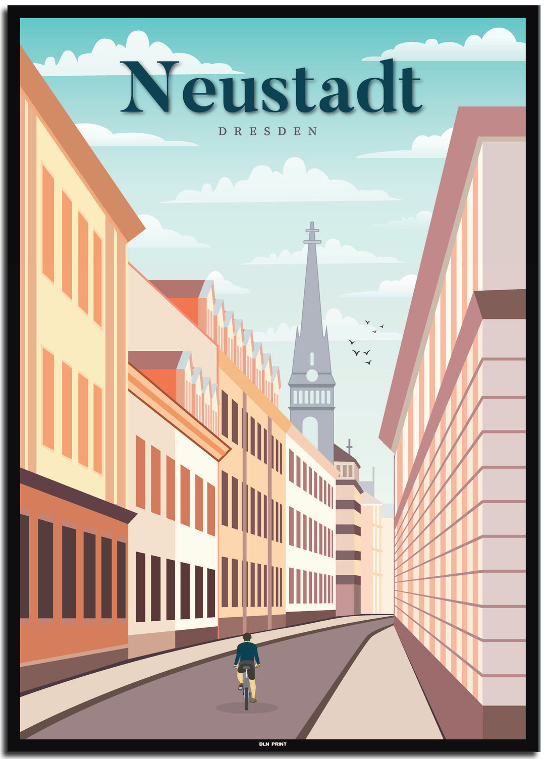 vintage dresden poster shop #50x70cm-schwarzer-farbrand