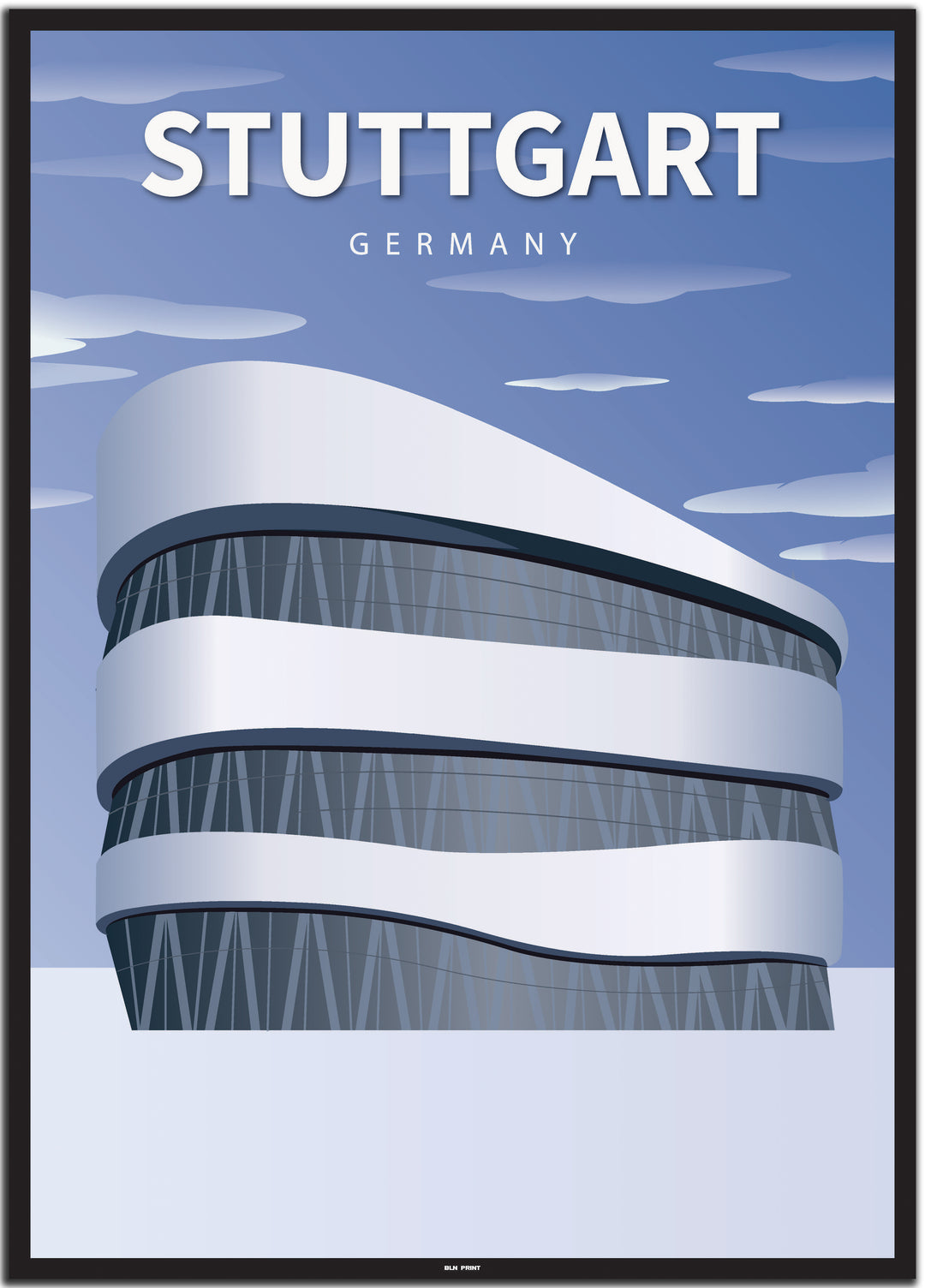 vintage stuttgart poster shop #50x70cm-schwarzer-farbrand