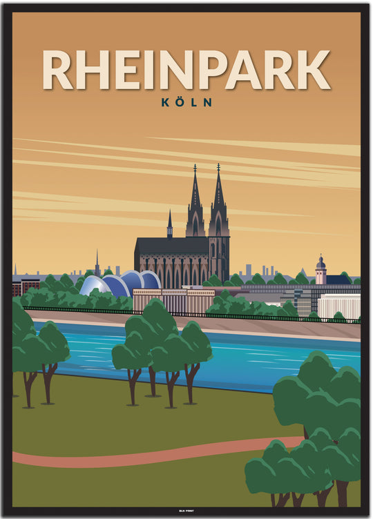 vintage köln poster shop #50x70cm-schwarzer-farbrand