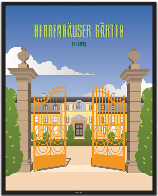 vintage hannover poster shop #40x50cm-schwarzer-farbrand