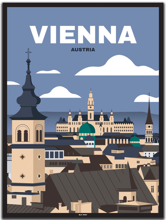 vintage wien poster shop #30x40cm-schwarzer-farbrand