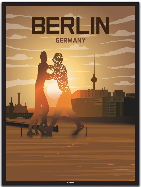 vintage berlin poster shop #30x40cm-schwarzer-farbrand