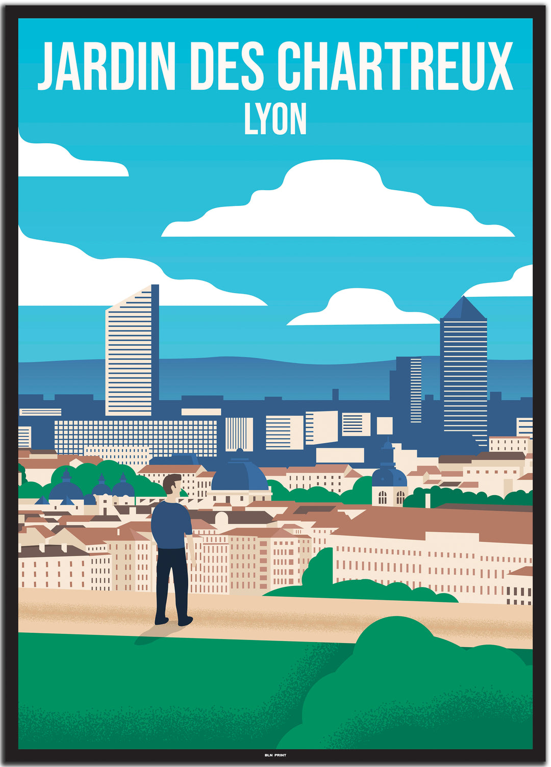 vintage lyon poster shop #50x70cm-schwarzer-farbrand