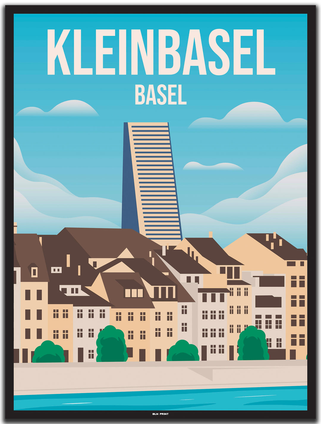 vintage basel poster shop #30x40cm-schwarzer-farbrand