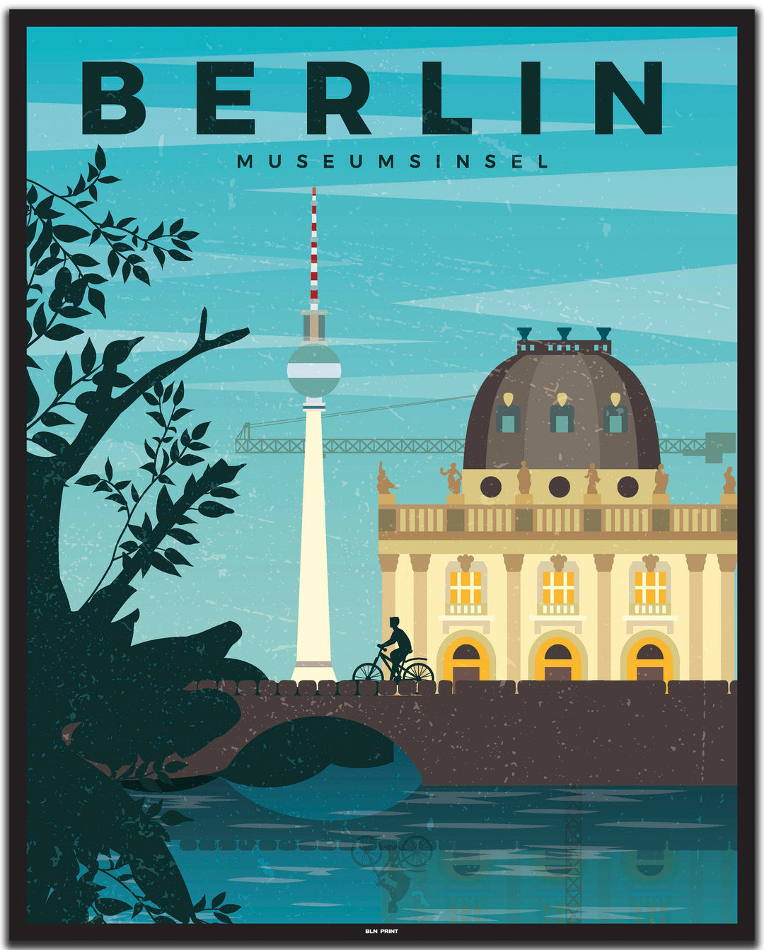 vintage berlin poster shop #40x50cm-schwarzer-farbrand