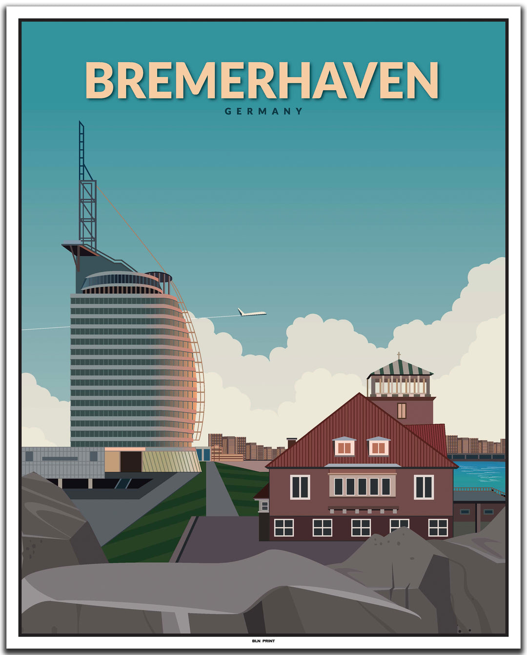 vintage bremen poster shop #40x50cm-weier-farbrand