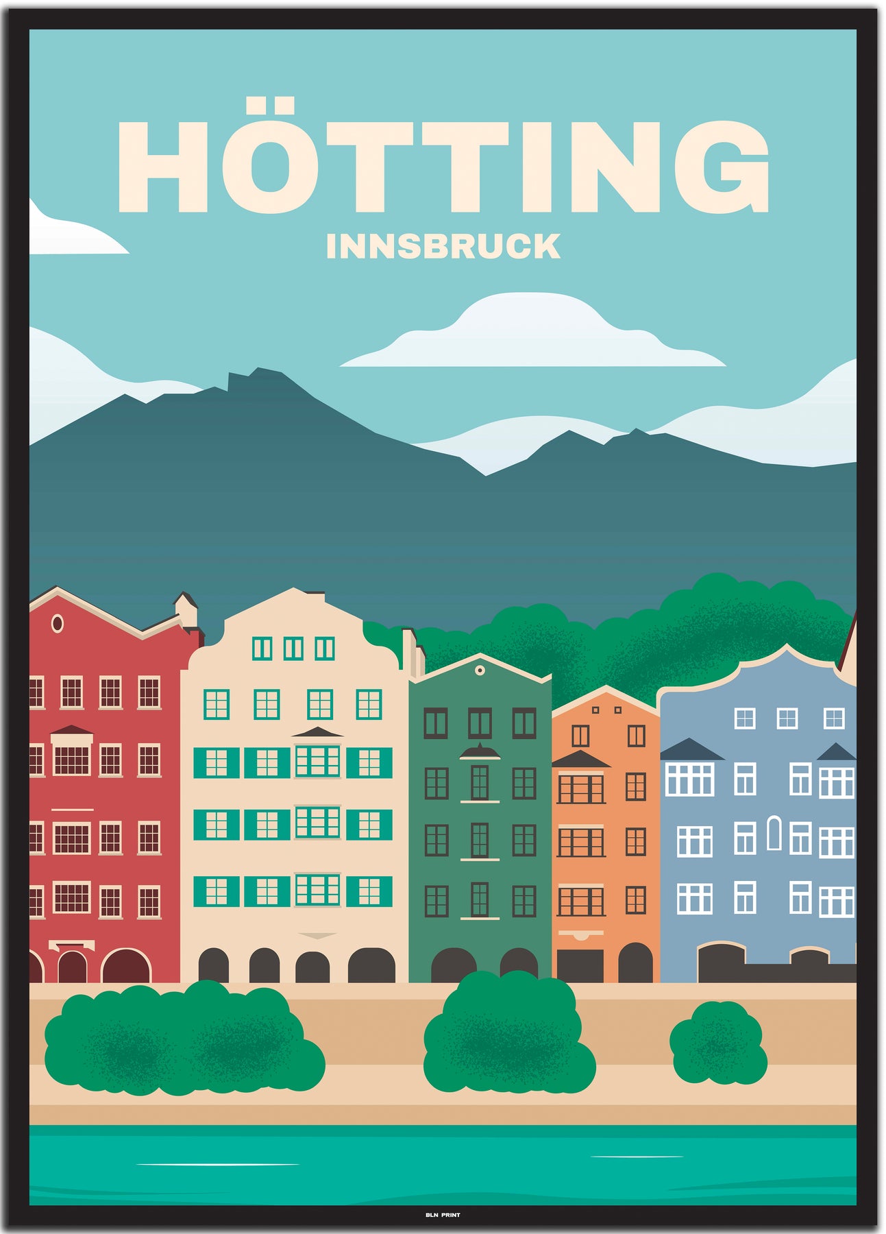 Innsbruck H tting 1 Vintage Travel Poster BLN PRINT innsbruck-h-tting-1-vintage-travel-poster-bln-print
