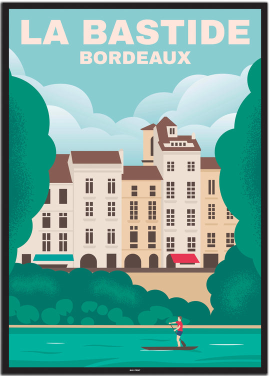 vintage bordeaux poster shop #50x70cm-schwarzer-farbrand