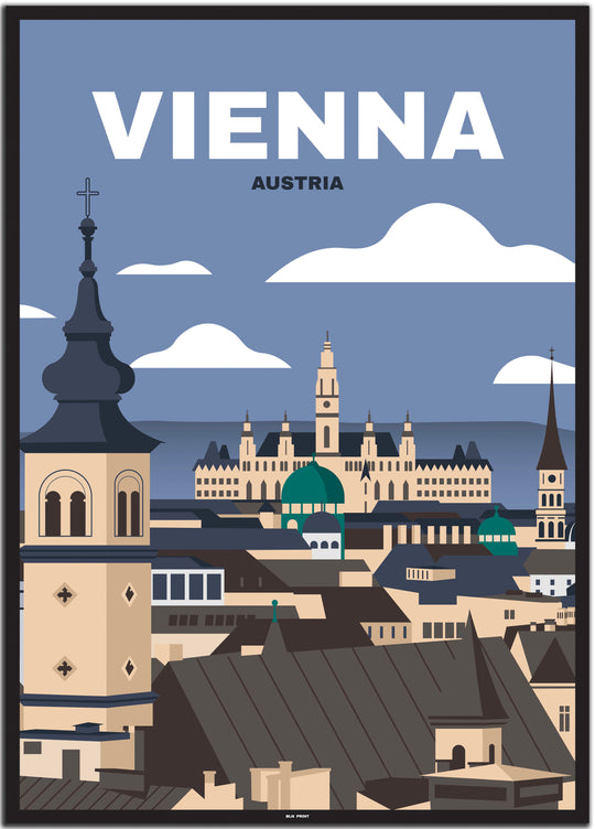 vintage wien poster shop #50x70cm-schwarzer-farbrand