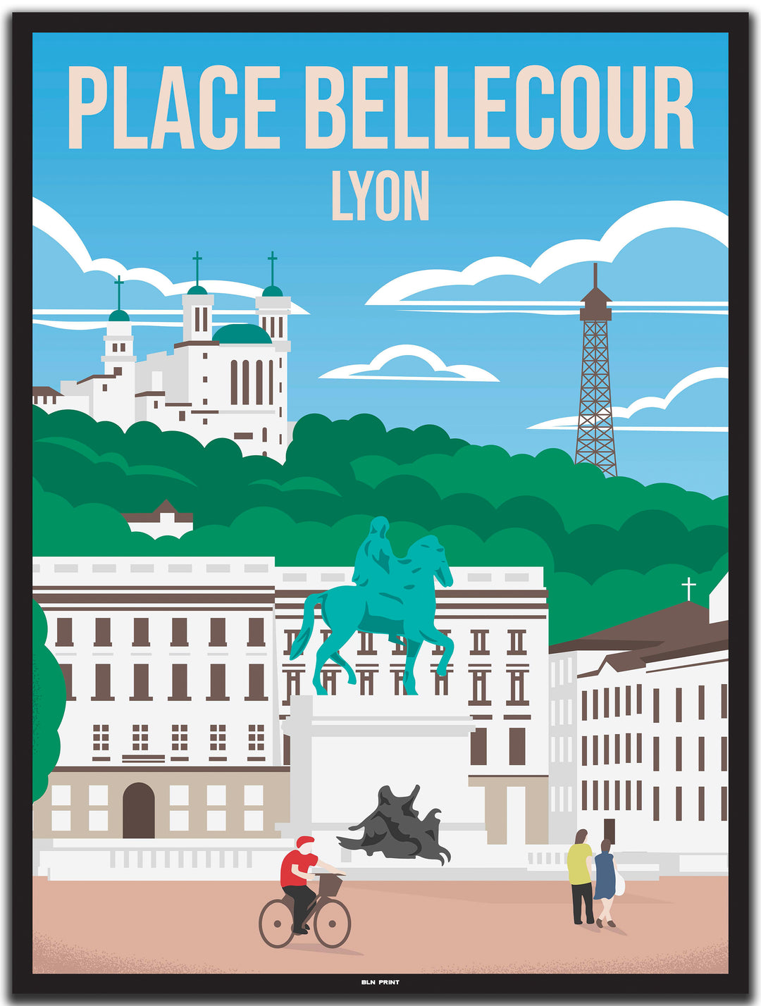 vintage lyon poster shop #30x40cm-schwarzer-farbrand