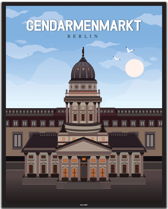 vintage berlin poster shop #40x50cm-schwarzer-farbrand