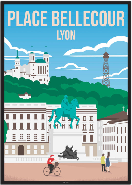 vintage lyon poster shop #50x70cm-schwarzer-farbrand