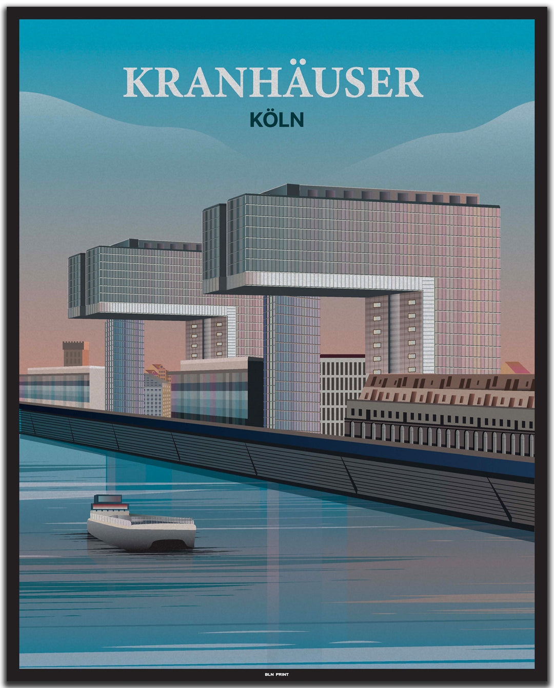 vintage köln poster shop #40x50cm-schwarzer-farbrand