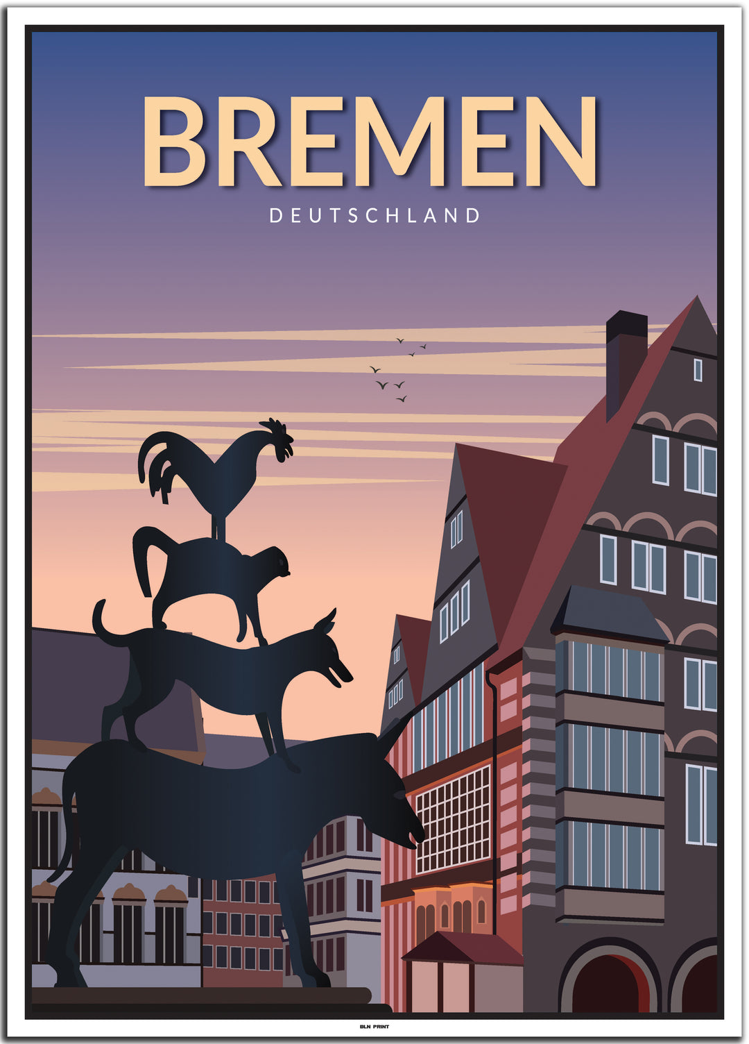 vintage bremen poster shop #50x70cm-weier-farbrand