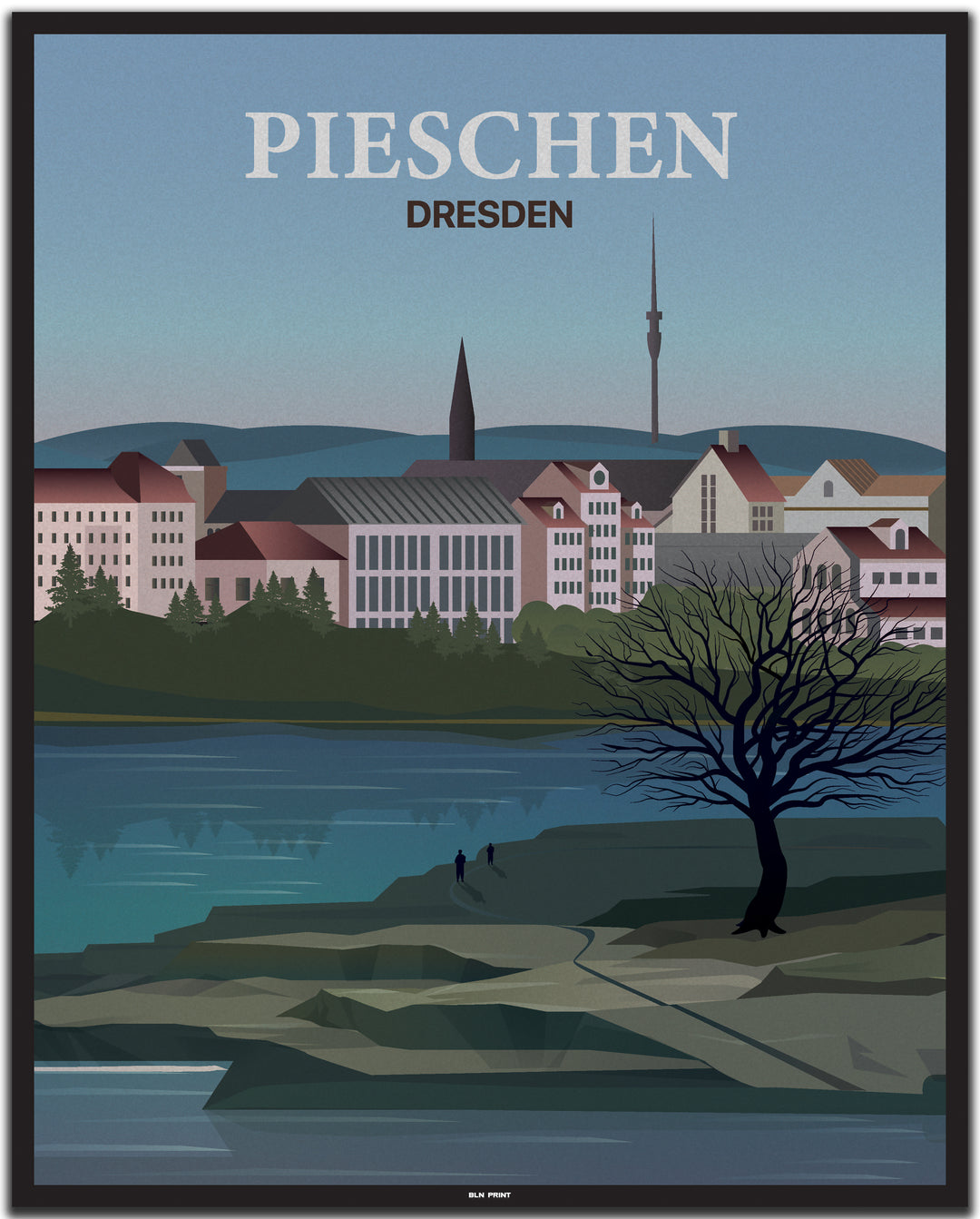 vintage dresden poster shop #40x50cm-schwarzer-farbrand