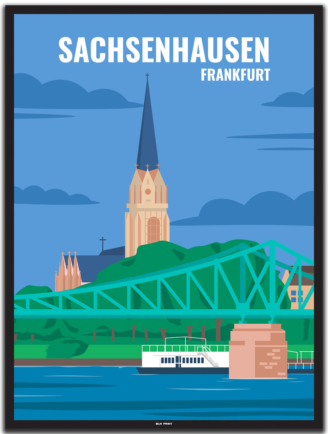 vintage frankfurt poster shop #30x40cm-schwarzer-farbrand